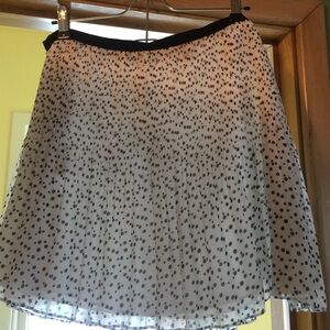 Victoria's Secret Black and White Polka Dot Mini Skirt